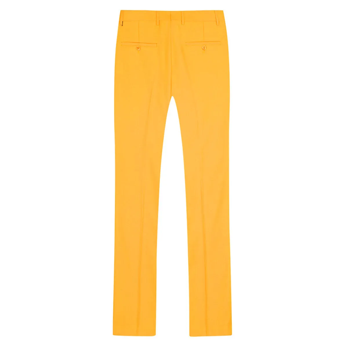 2-Piece Slim Fit Simple Designed Yellow Suit