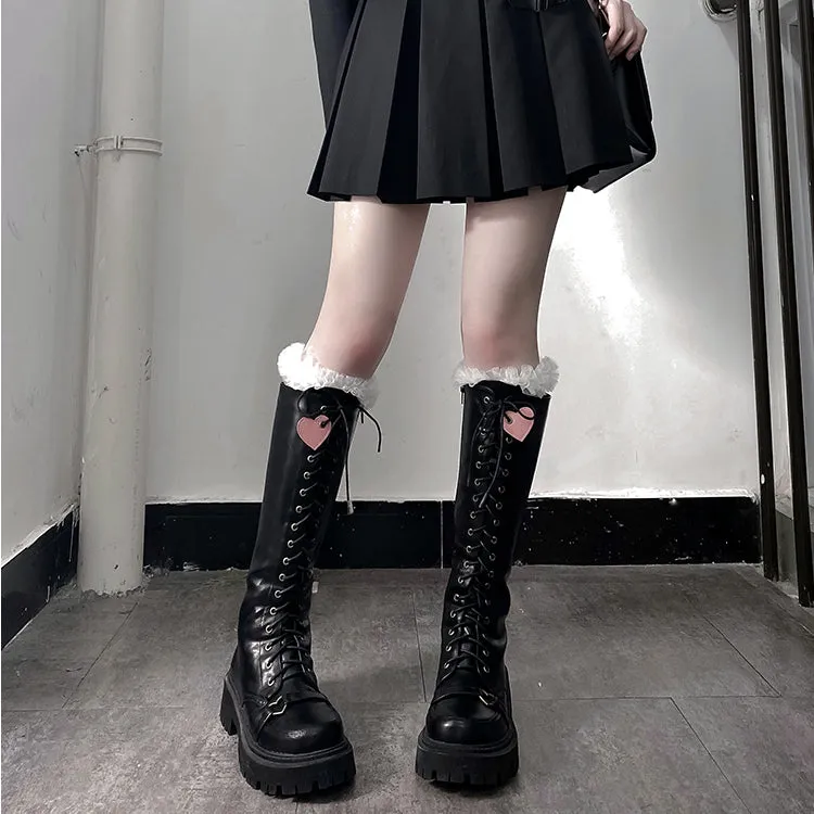 3 Colors Punk Lolita Sweet Boots ON820