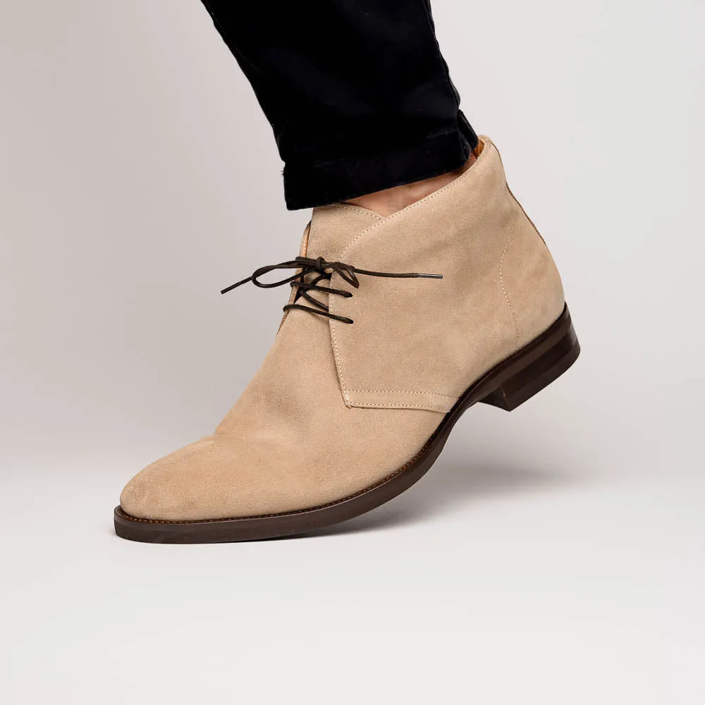 46-592-SND MARCO Suede Calfskin Chukka Boot Sand