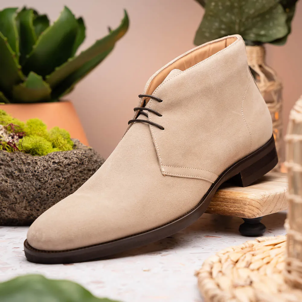 46-592-SND MARCO Suede Calfskin Chukka Boot Sand