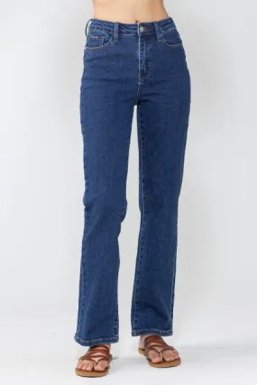 90s High-Waist Straight Stone Wash Jeans by Judy Blue