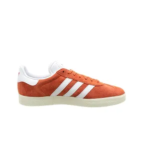 Adidas Gazelle Lace-Up Orange Suede Leather Mens Trainers BZ0024