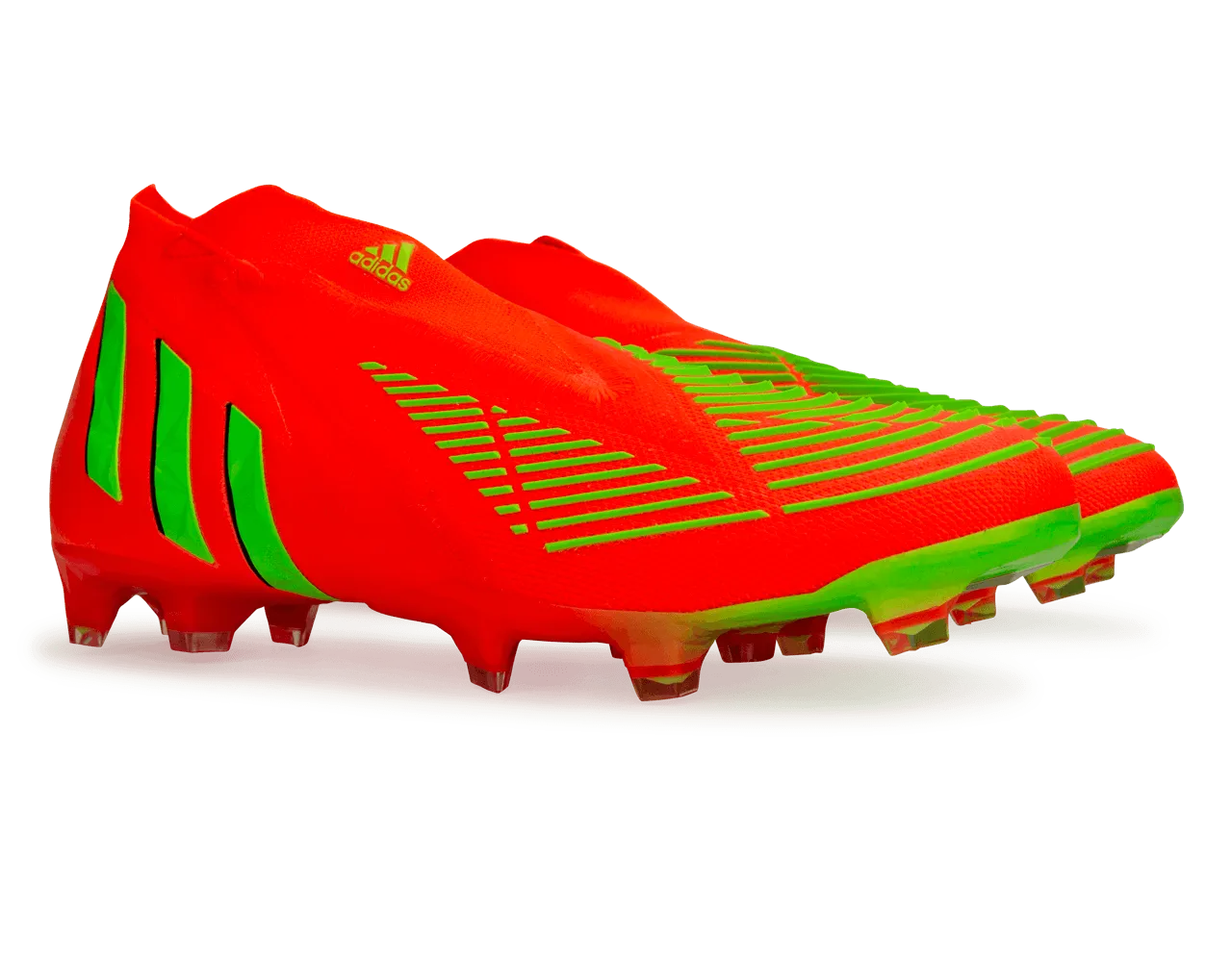 adidas Men's Predator Edge  FG Solar Red/Solar Green