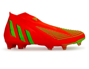 adidas Men's Predator Edge  FG Solar Red/Solar Green