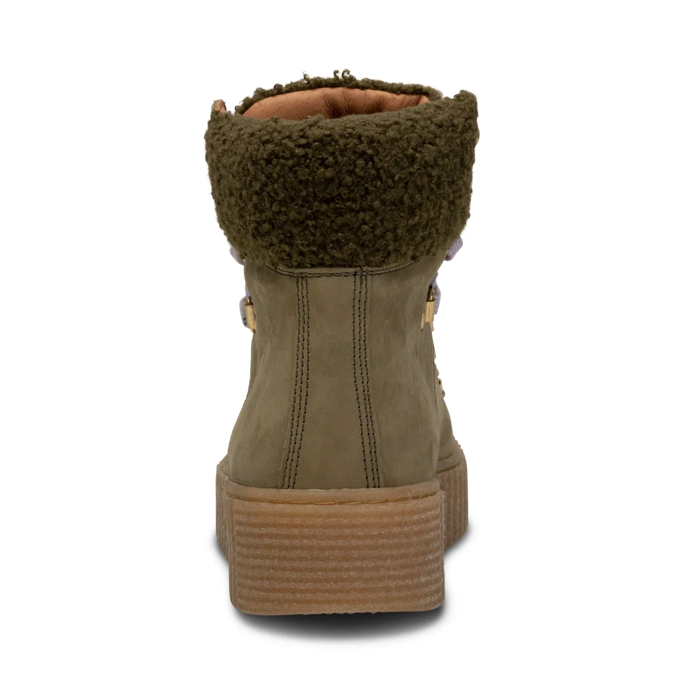 Agda Boot Nubuck Leather - KHAKI