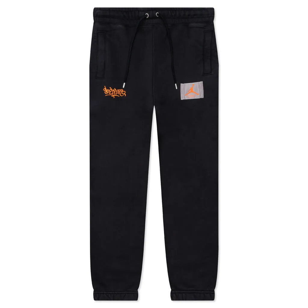 Air Jordan x Shelflife Pant - Black/Total Orange