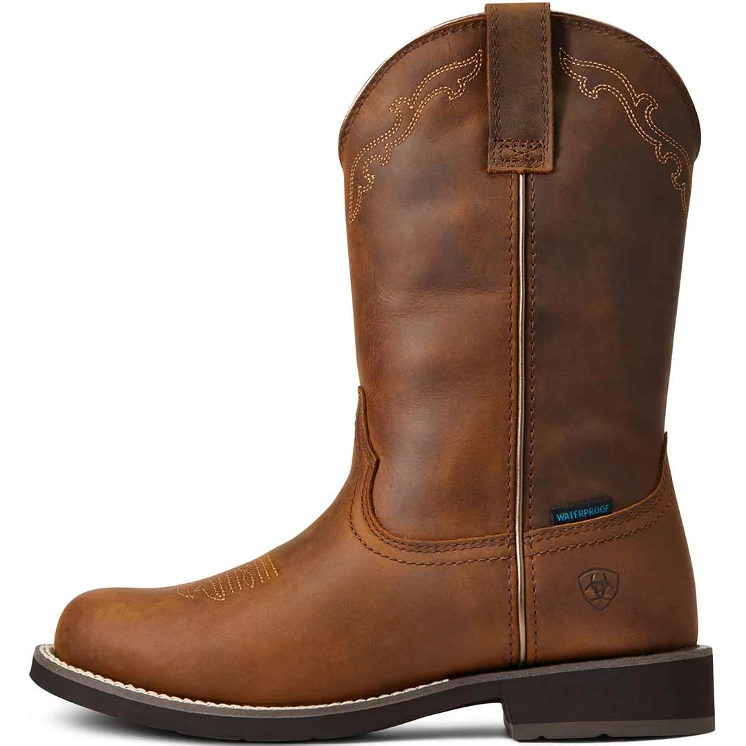 Ariat Women's Delilah Round Toe Waterproof Cowgirl Boots