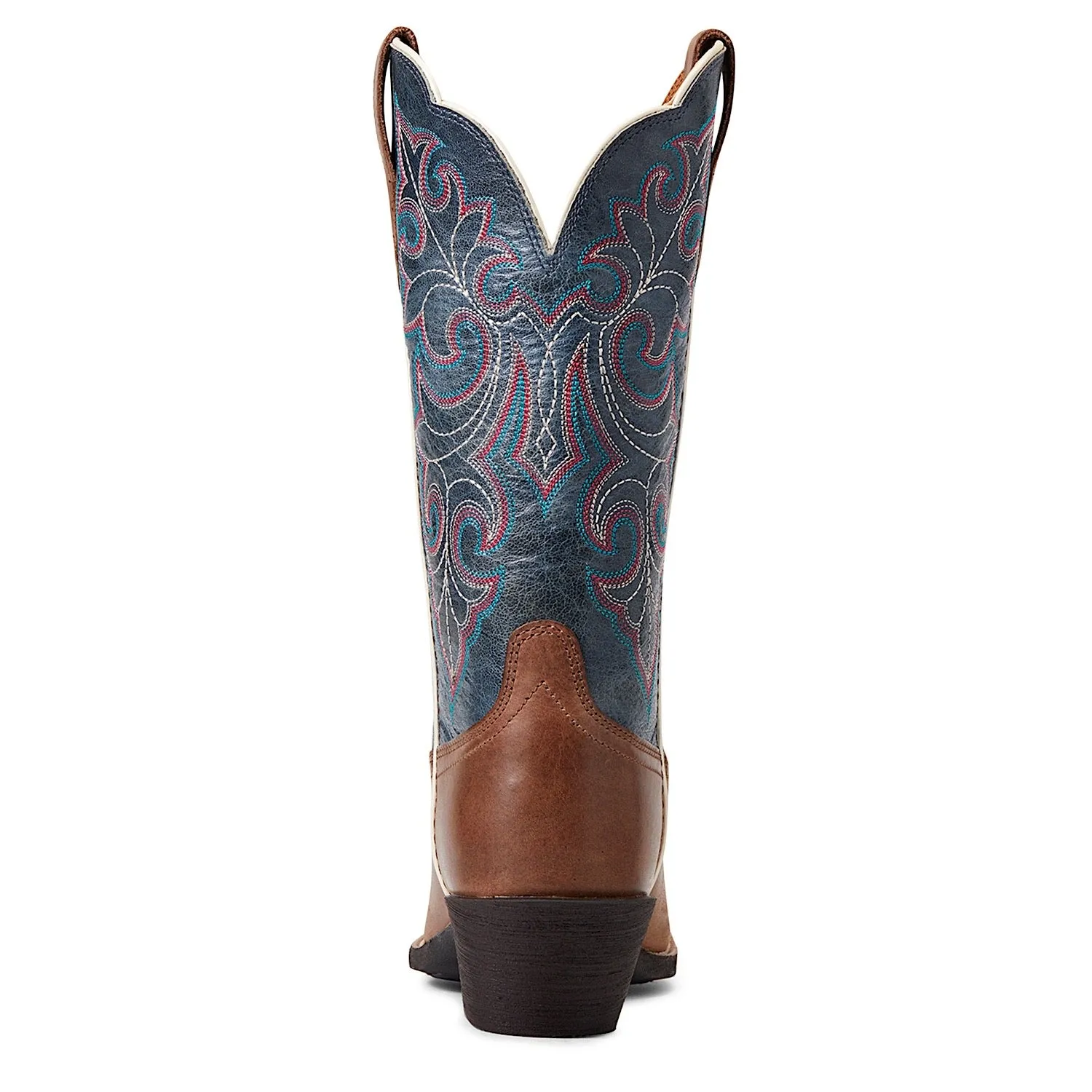 Ariat Womens Round Up Square Toe Storming Brown/Singing The Blues