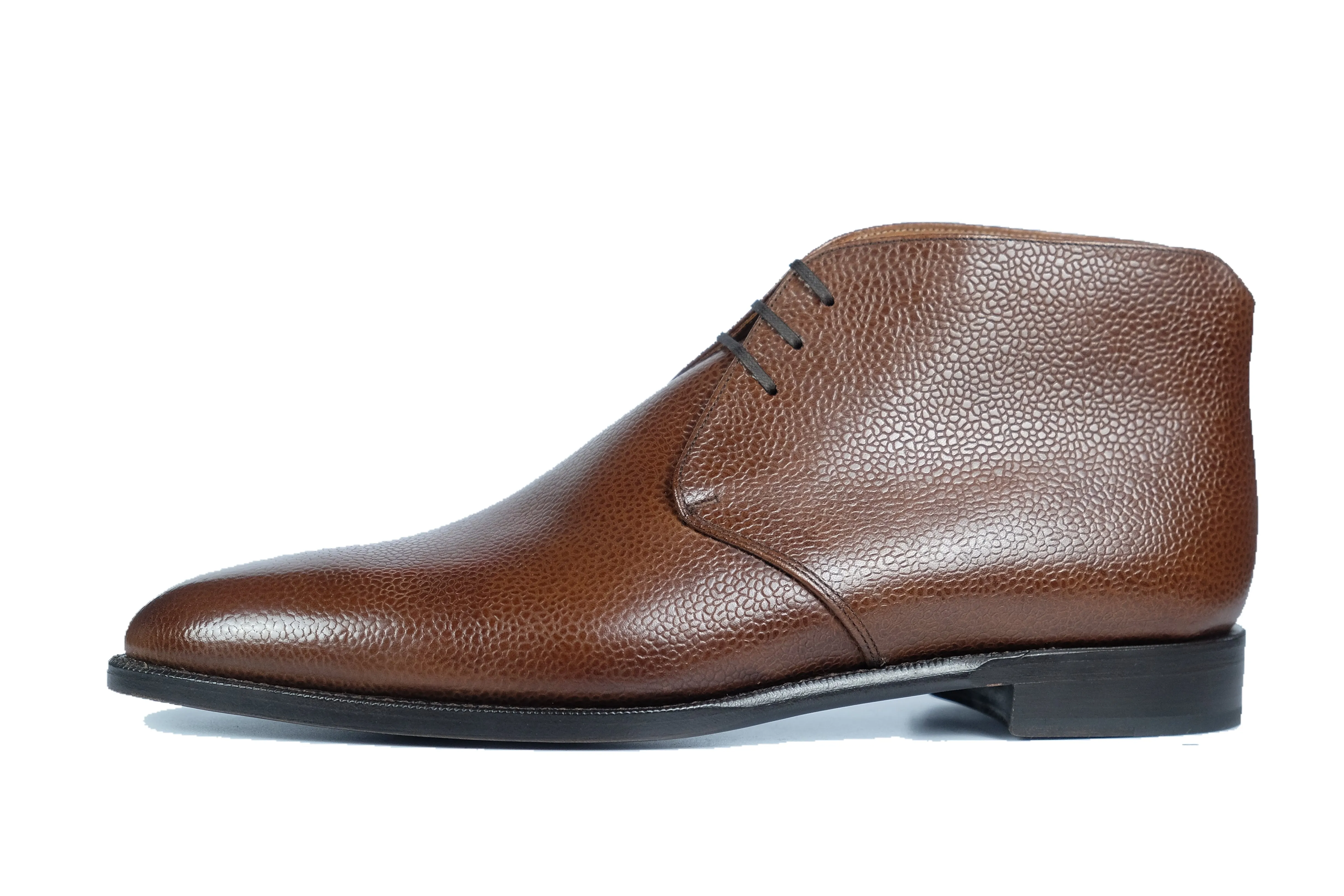 Ballard - MTO - Mid-Brown Soft Grain - TMG Last - Single Leather Sole