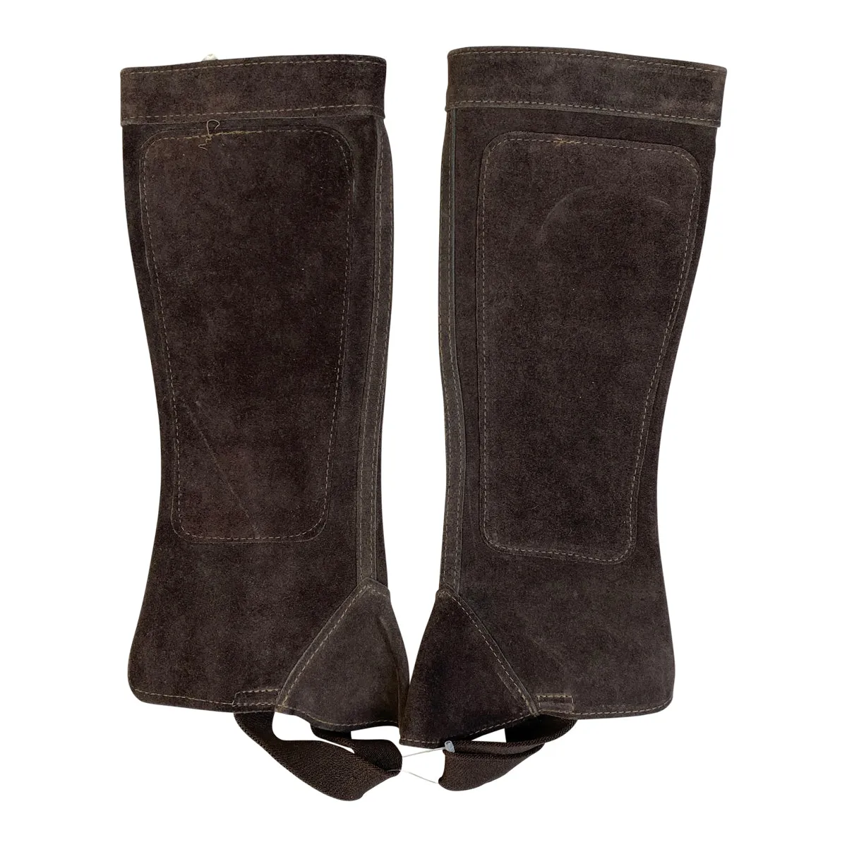 Barnstable Suede Half Chaps w/Velcro Closure in Brown - Women's XS