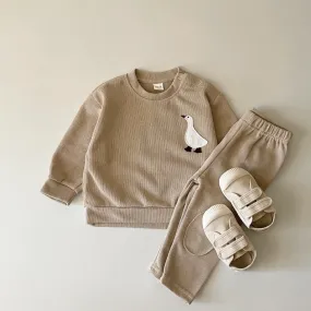 Bear & Goose Embroidered Set