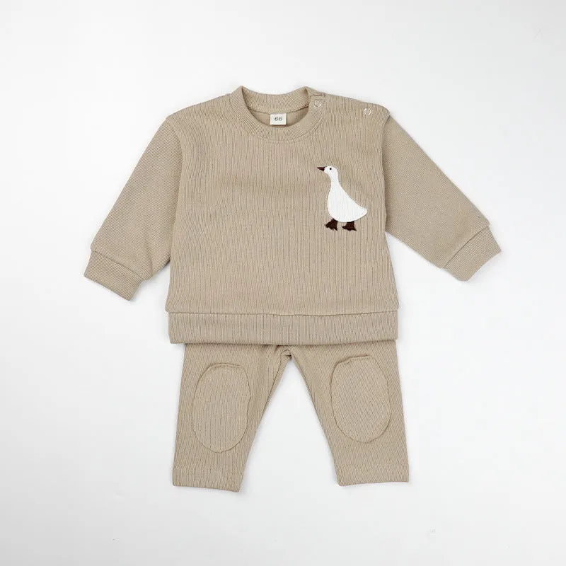 Bear & Goose Embroidered Set