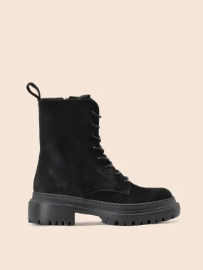 Belluno Black Suede Boot