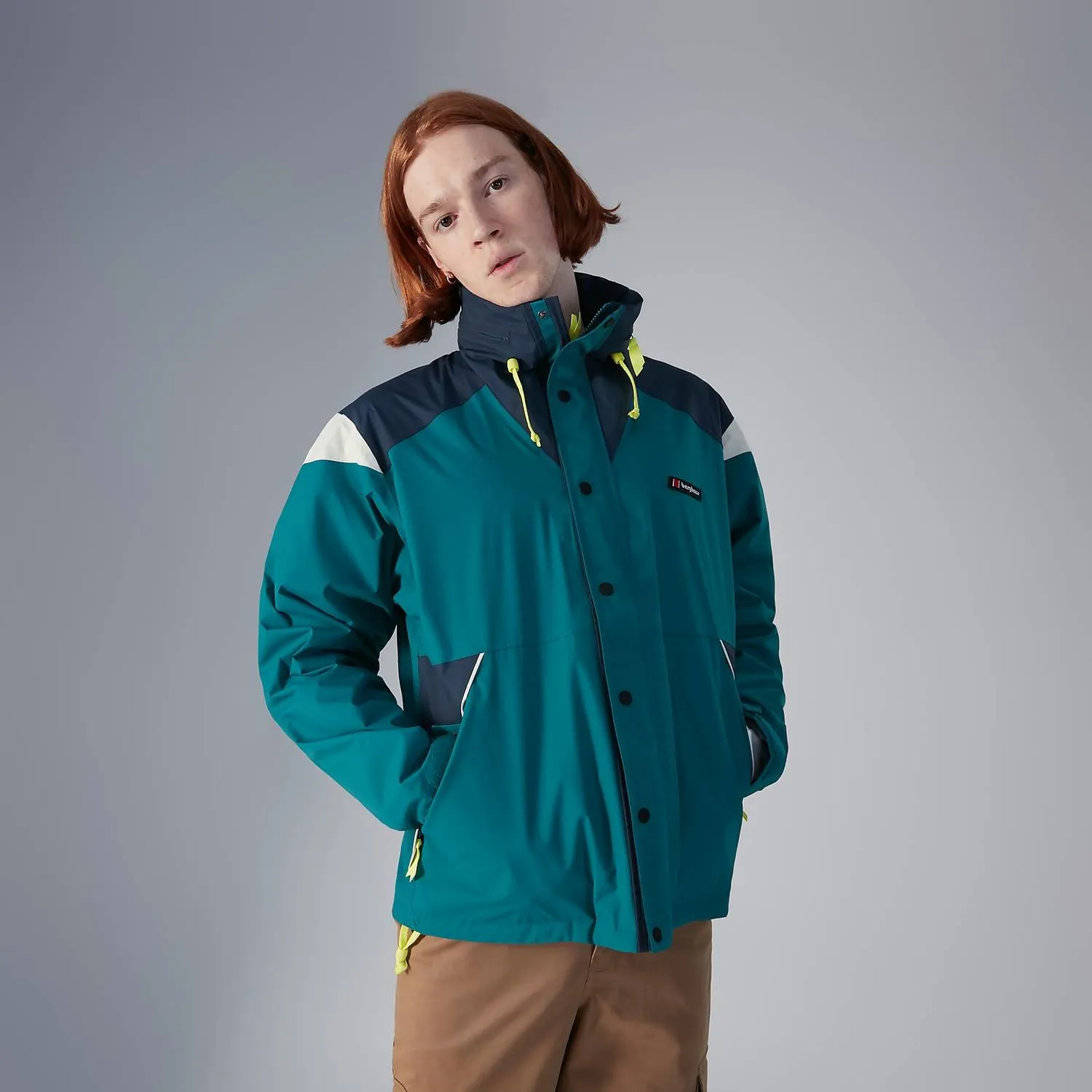 BERGHAUS Unisex Mayeurvate Waterproof Jacket Green / Blue