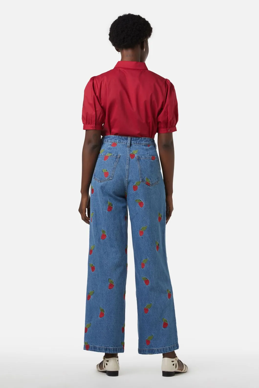 Berry Sweet Embroidered Jean