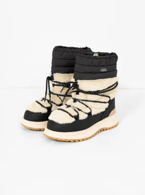 Bower-ab Hi Fur Boots Black & Beige