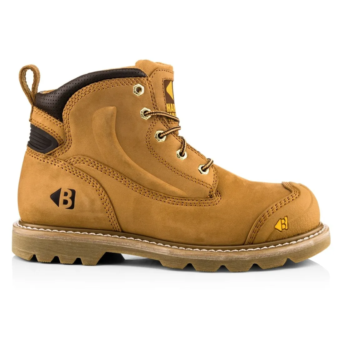 Buckbootz B650SM Goodyear Welted Safety Lace Boot