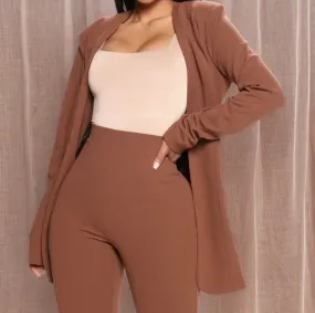 CASUAL WOMEN SUIT IN BROWN