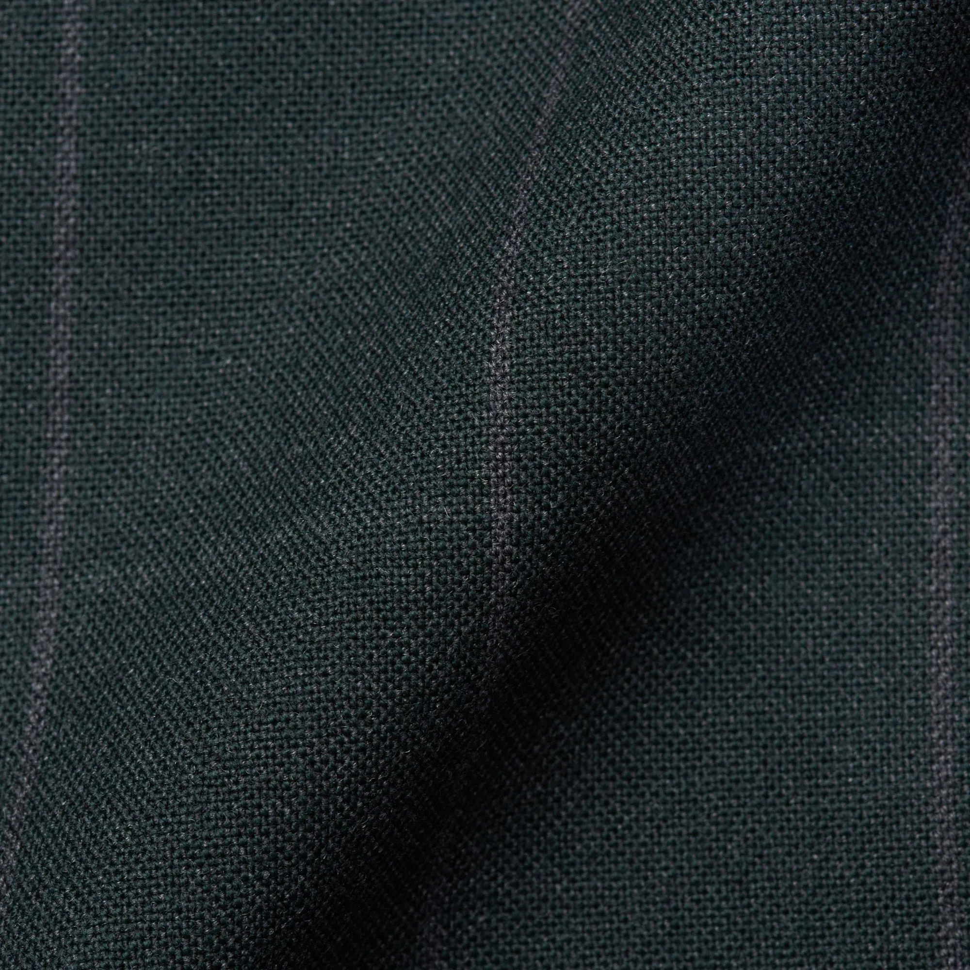 CESARE ATTOLINI Napoli Handmade Dark Green Windowpane Wool Suit NEW