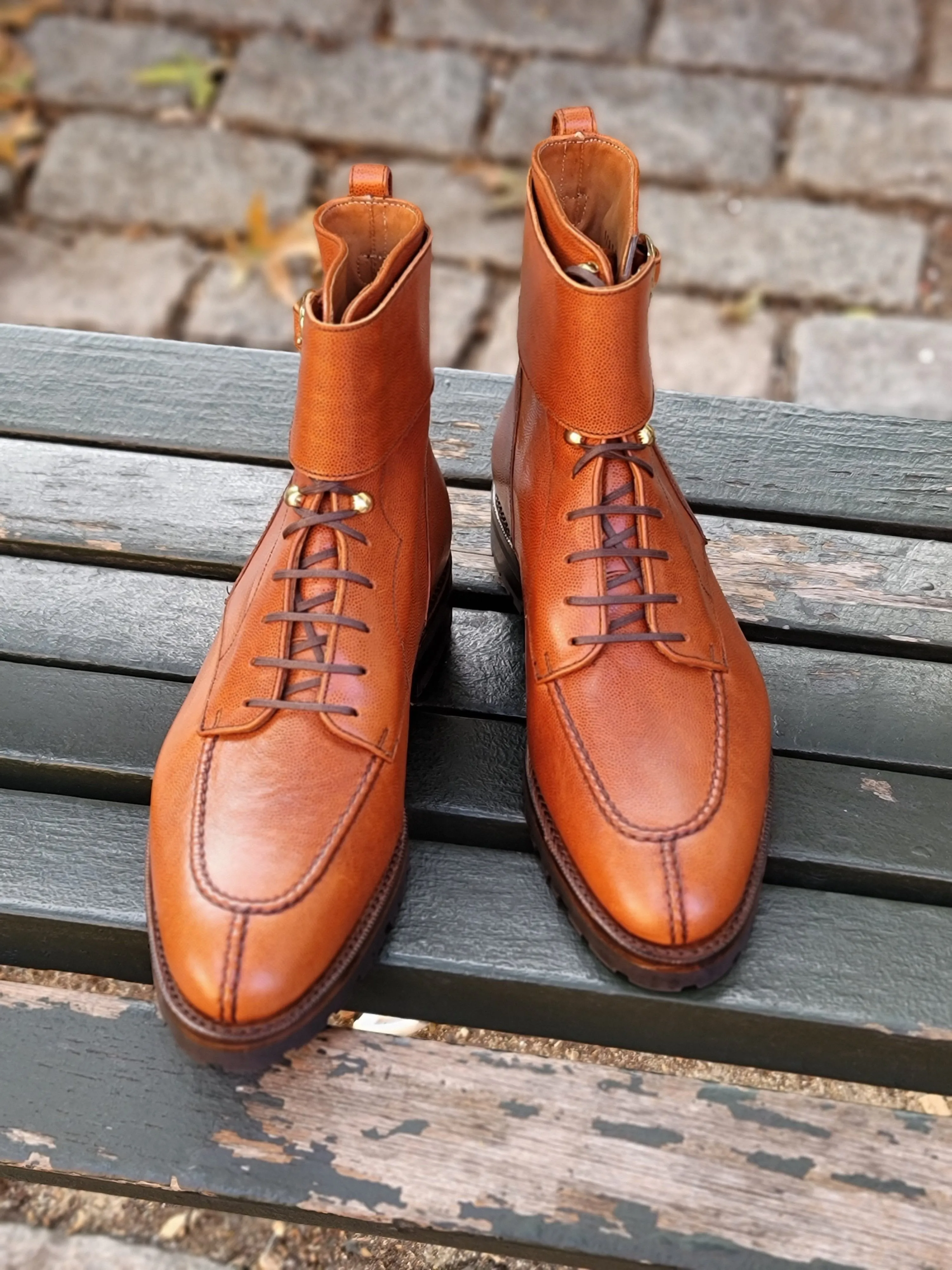 Colville - MTO - Cognac Pin Grain - TMG Last - Commando Sole