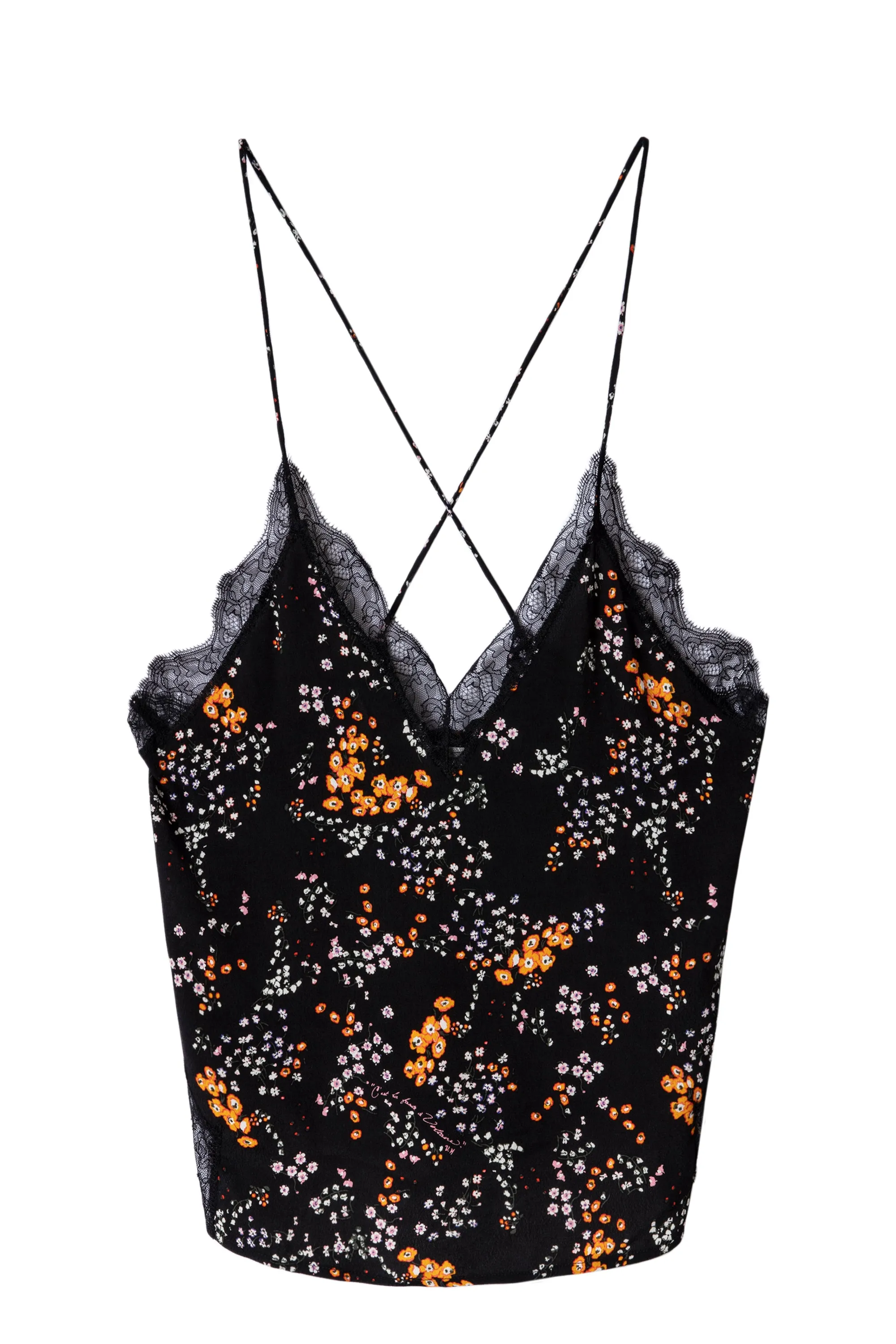 CRUSH SPARK FLOWERS CAMISOLE - ZADIG & VOLTAIRE