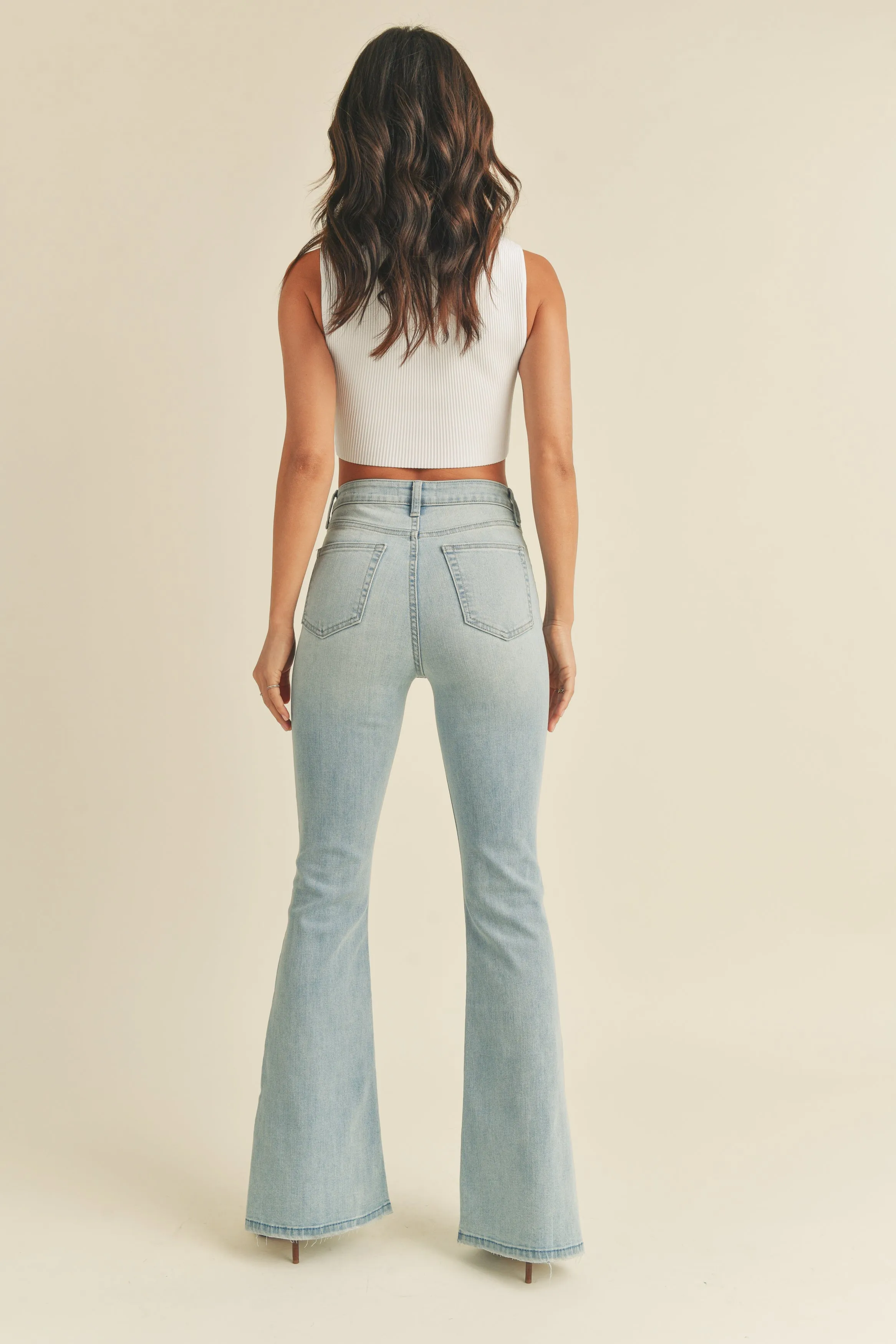 Emma Flare Jeans Light Wash