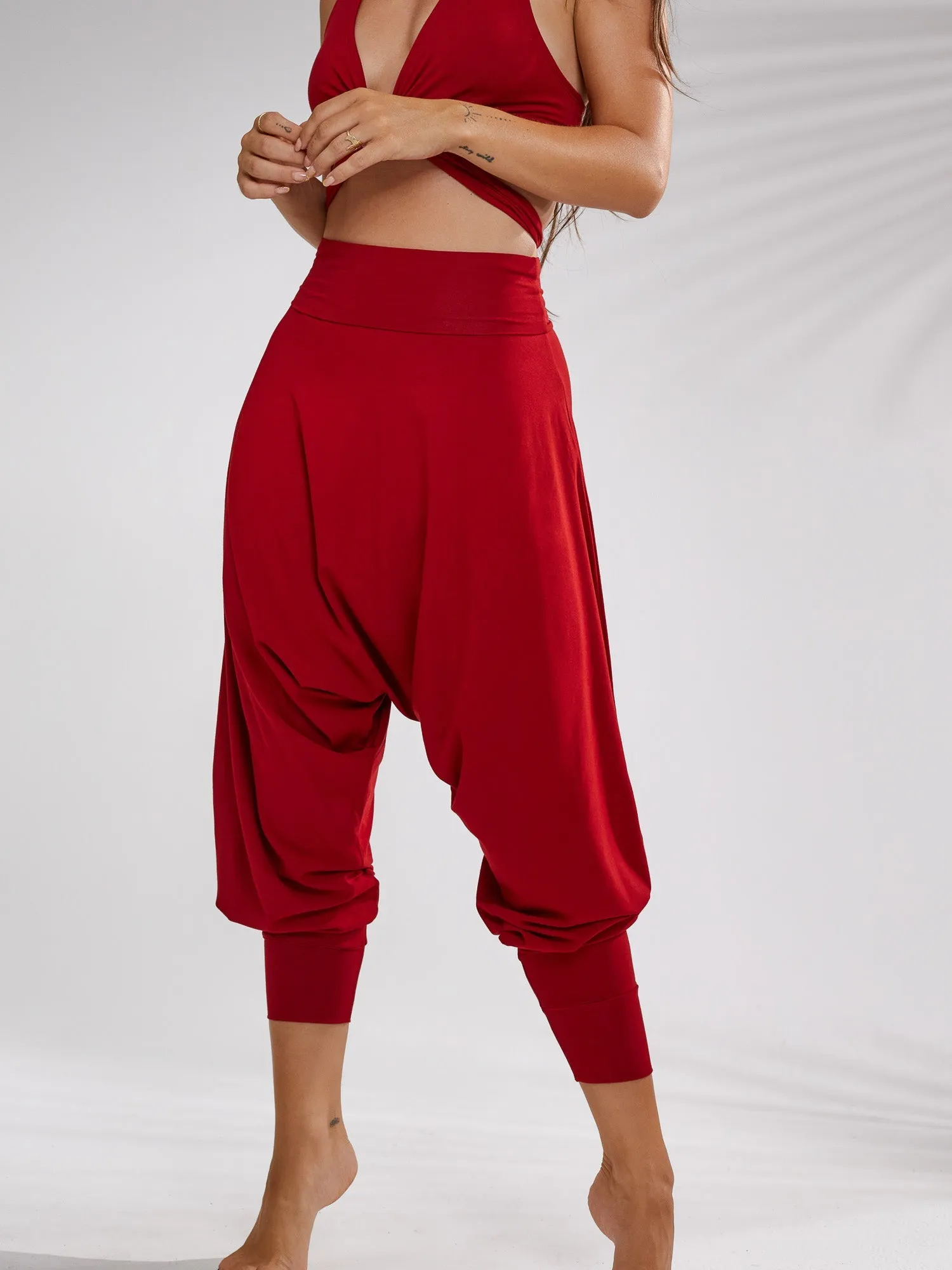 Empress Pant - Crimson Red