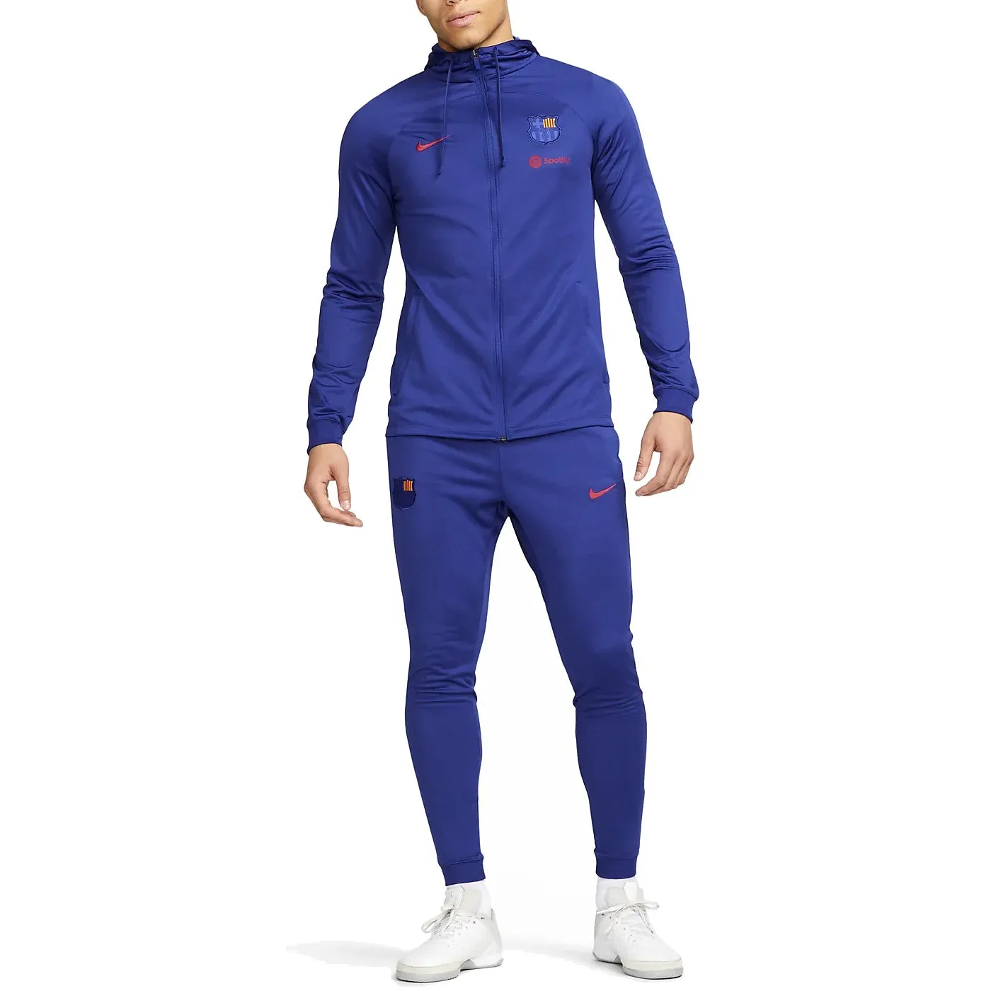 FC Barcelona blue training presentation hooded tracksuit 2023 - Nike