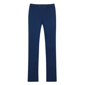 Flat Front Straight-Fit Suit Dress Pant Royal Blue