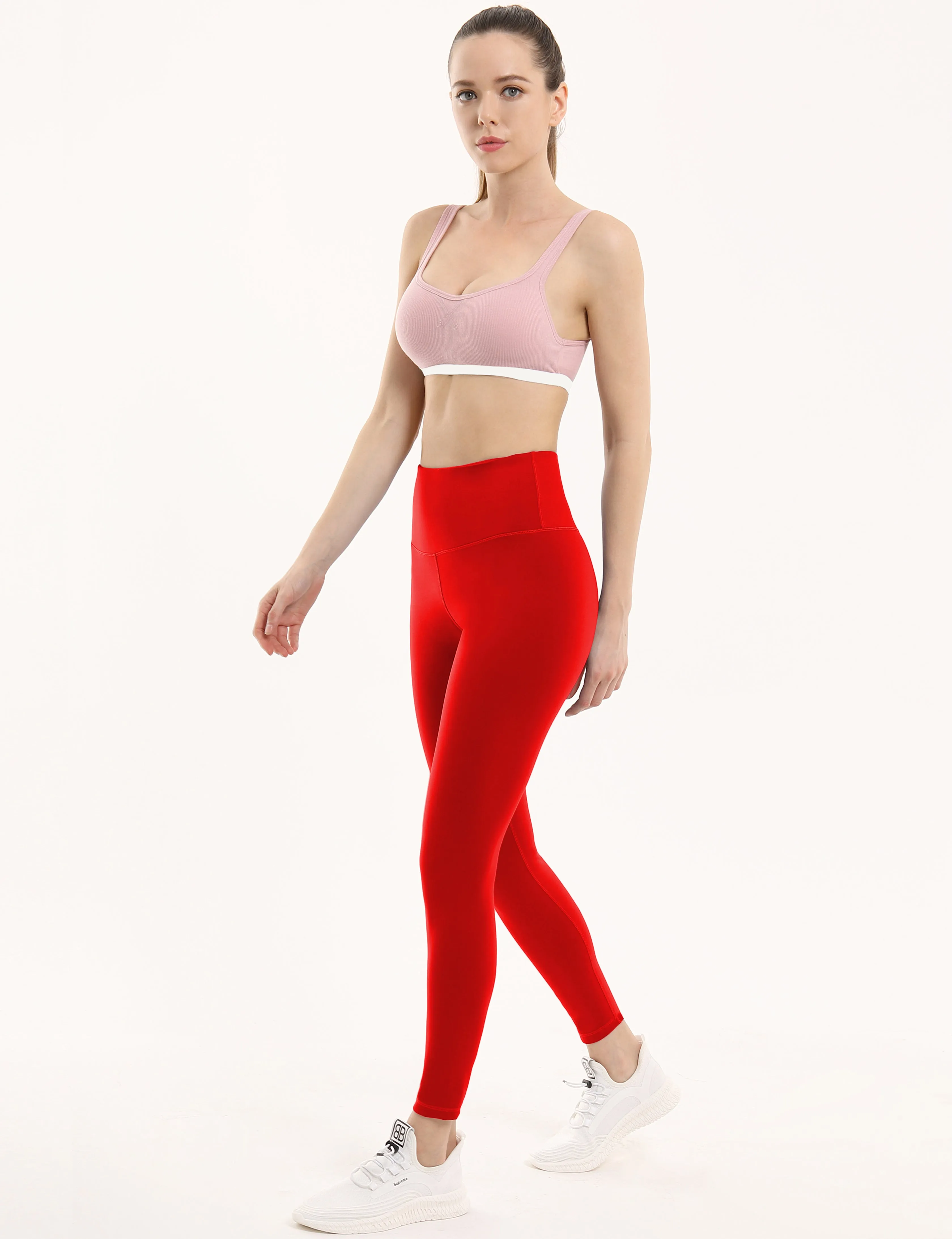 High Waist Yoga Pants scarlet