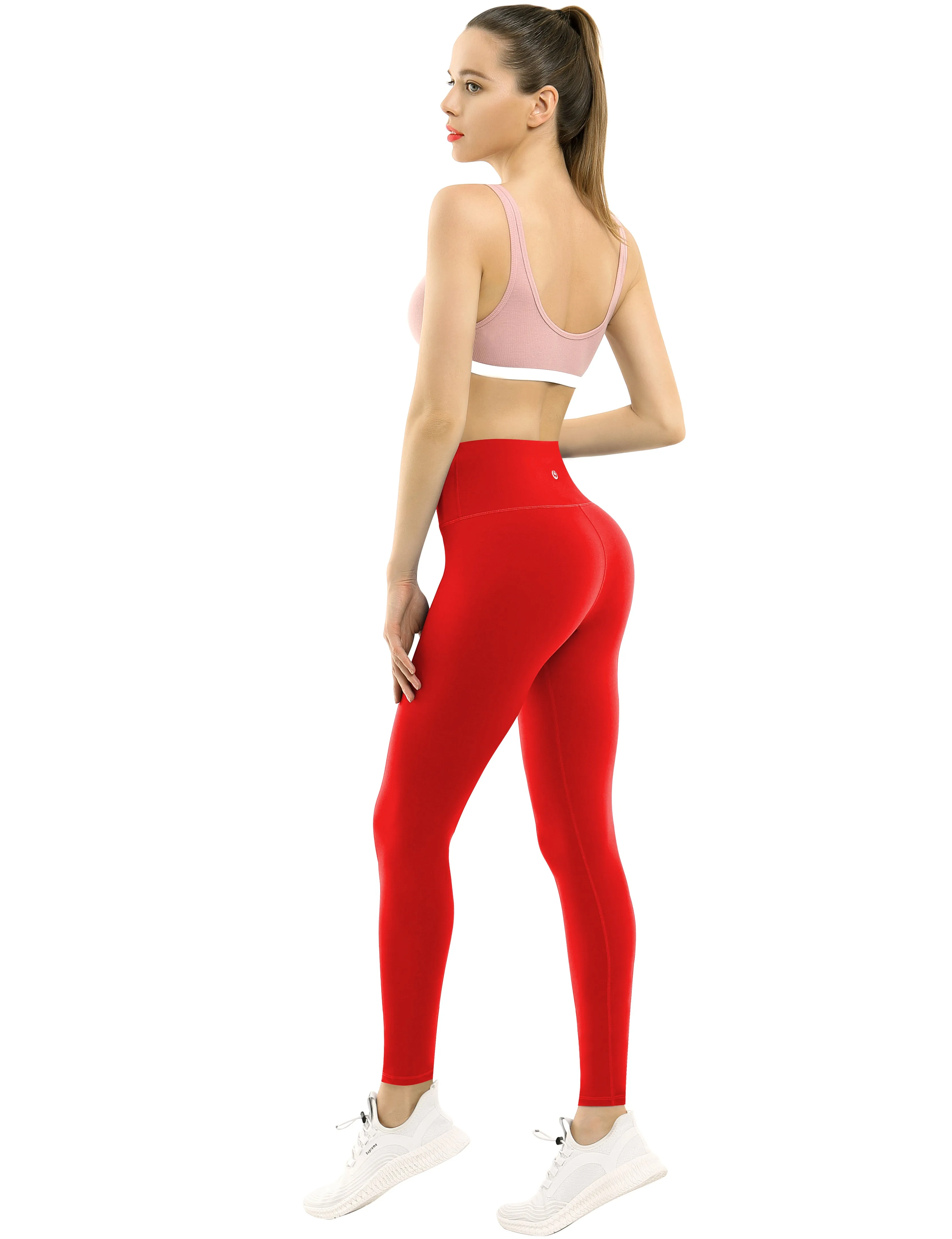 High Waist Yoga Pants scarlet