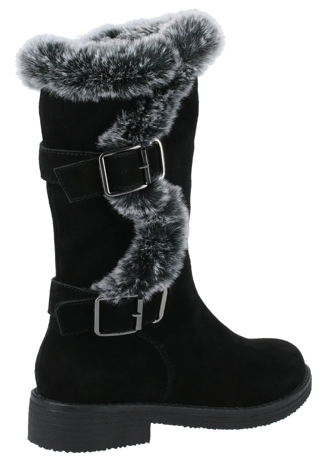 Hush Puppies Megan Womens Wide Fitting Mid Calf Boot