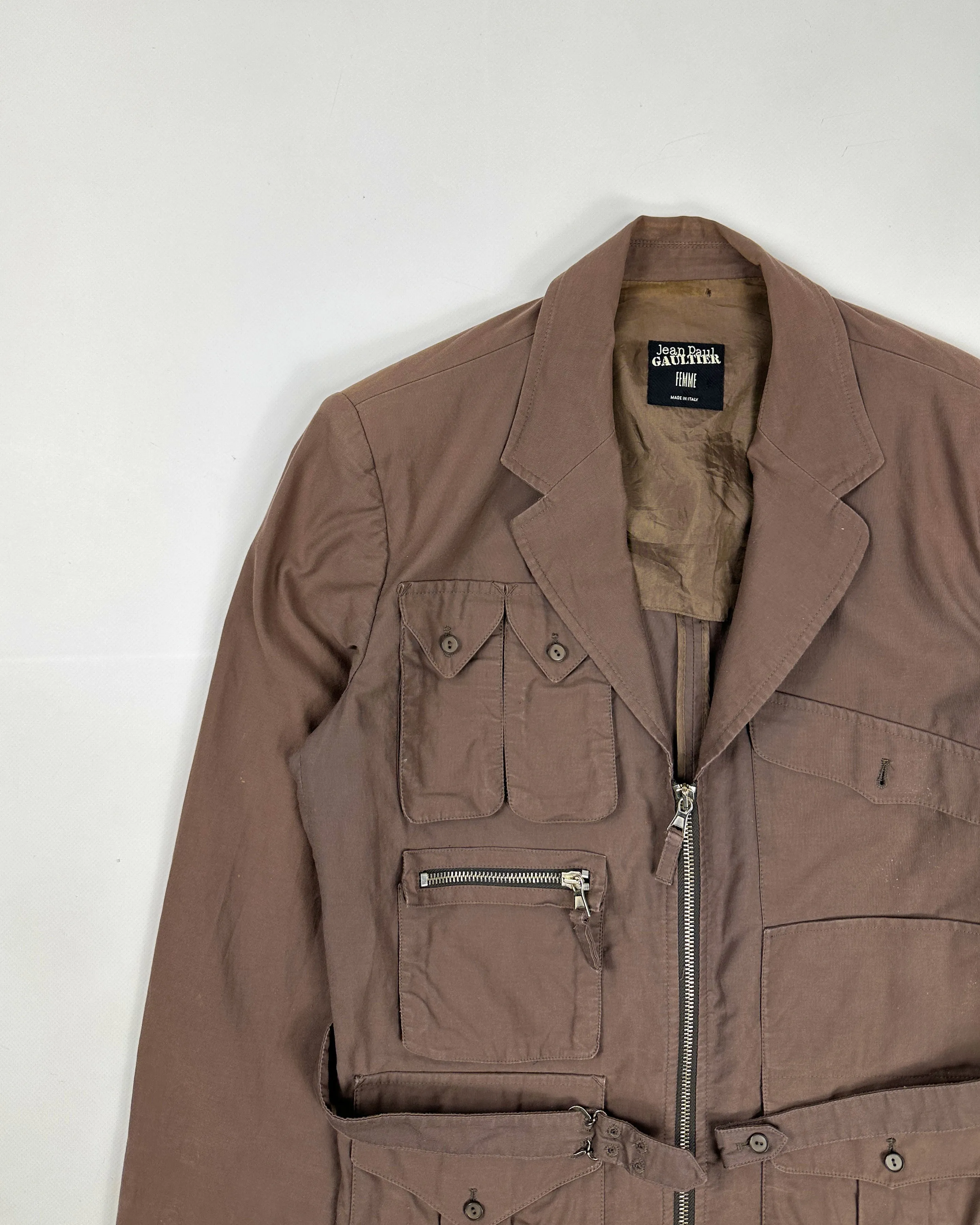 Jean Paul Gaultier Brown Utility Blazer 1990's