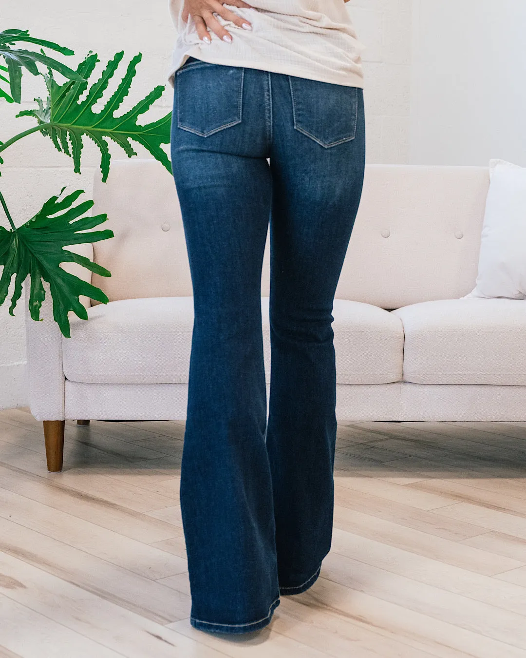 KanCan Megan Dark Wash Flare Jeans