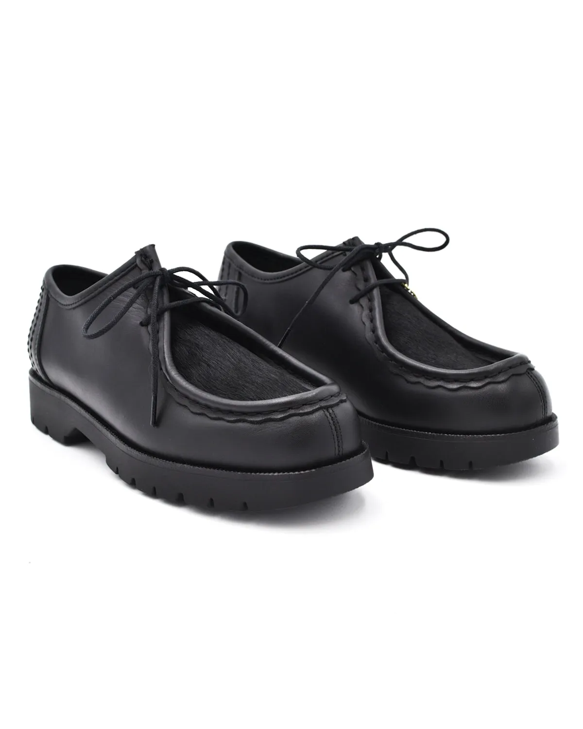 Kleman Black Pony Hair Padrini Tyrolean Shoe