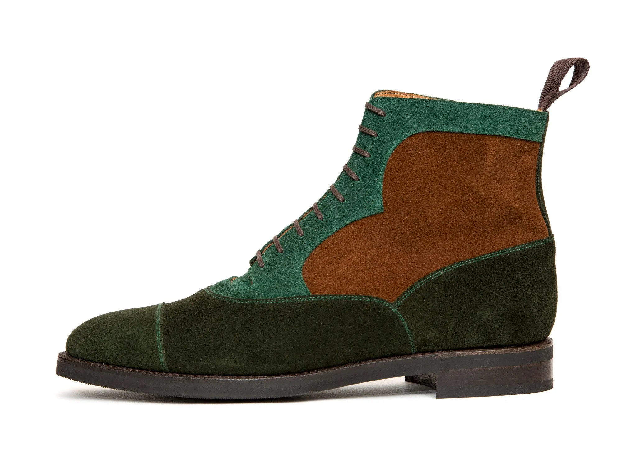 Lakebay - MTO - Forest Green Suede / Bottle Green Suede / Snuff Suede - TMG Last - Double City Rubber Sole