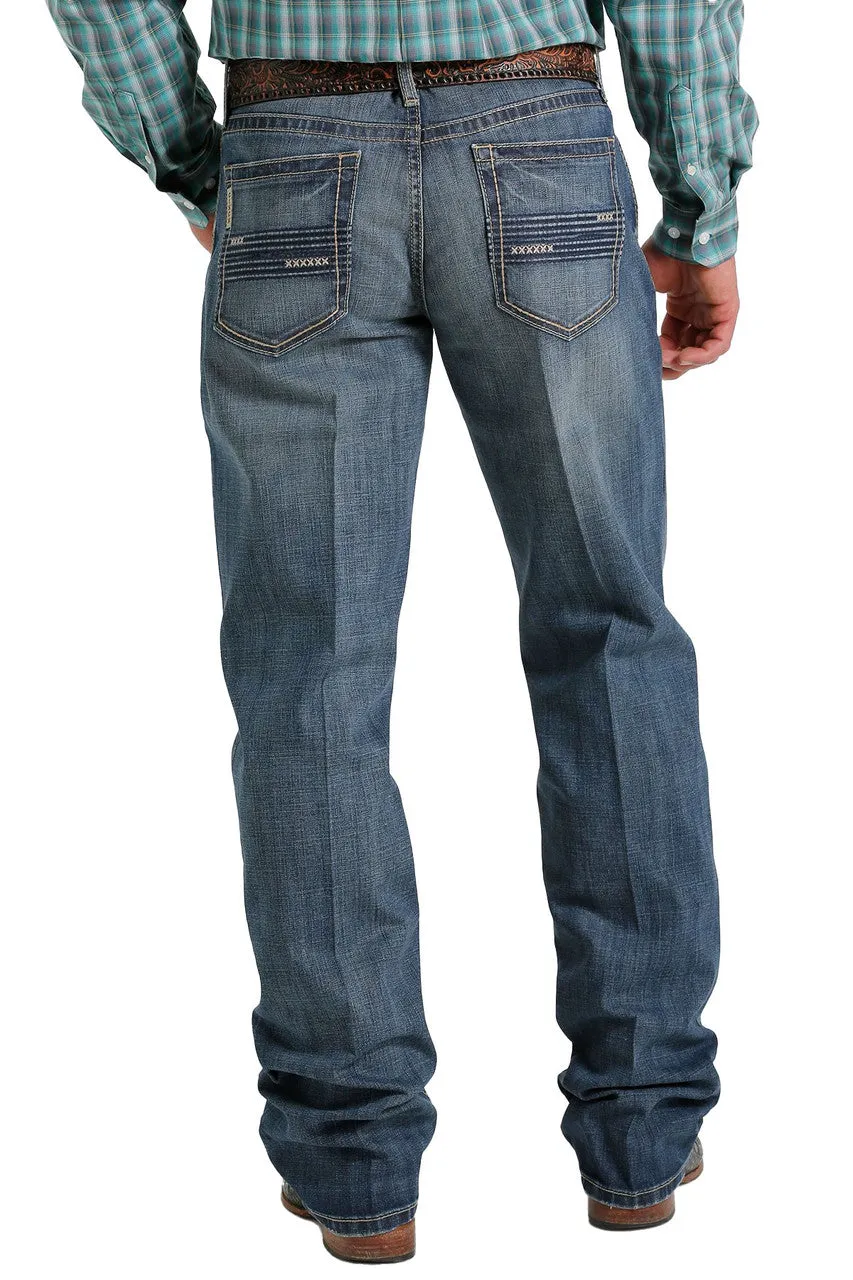 Men's Cinch Grant Relaxed Fit Dark Stonewash Straight Denim Jean