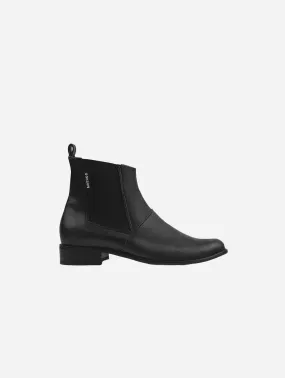 No. 2 Women's Chelsea Grape Leather Vegan Boots | Black