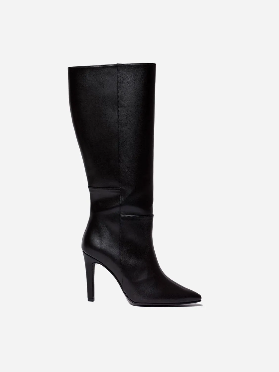 Orchid Vegan Apple Leather Knee Boots | Black