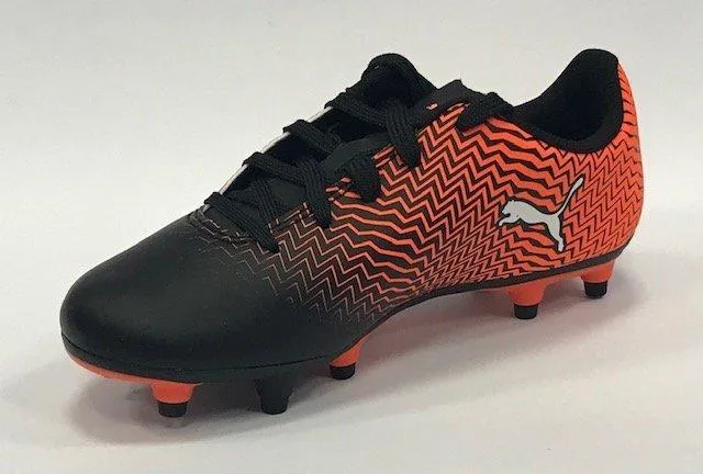 Puma boys' football boot Rapido II FG Jr 106063 03 orange-black-white