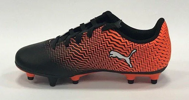 Puma boys' football boot Rapido II FG Jr 106063 03 orange-black-white