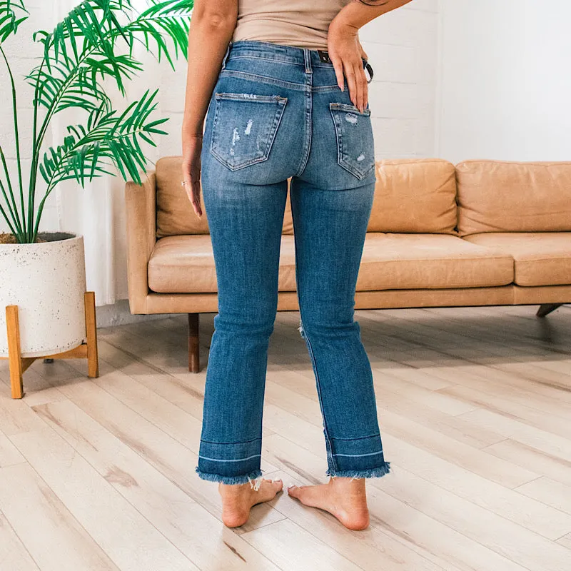 Risen Ember Released Hem Straight Jeans