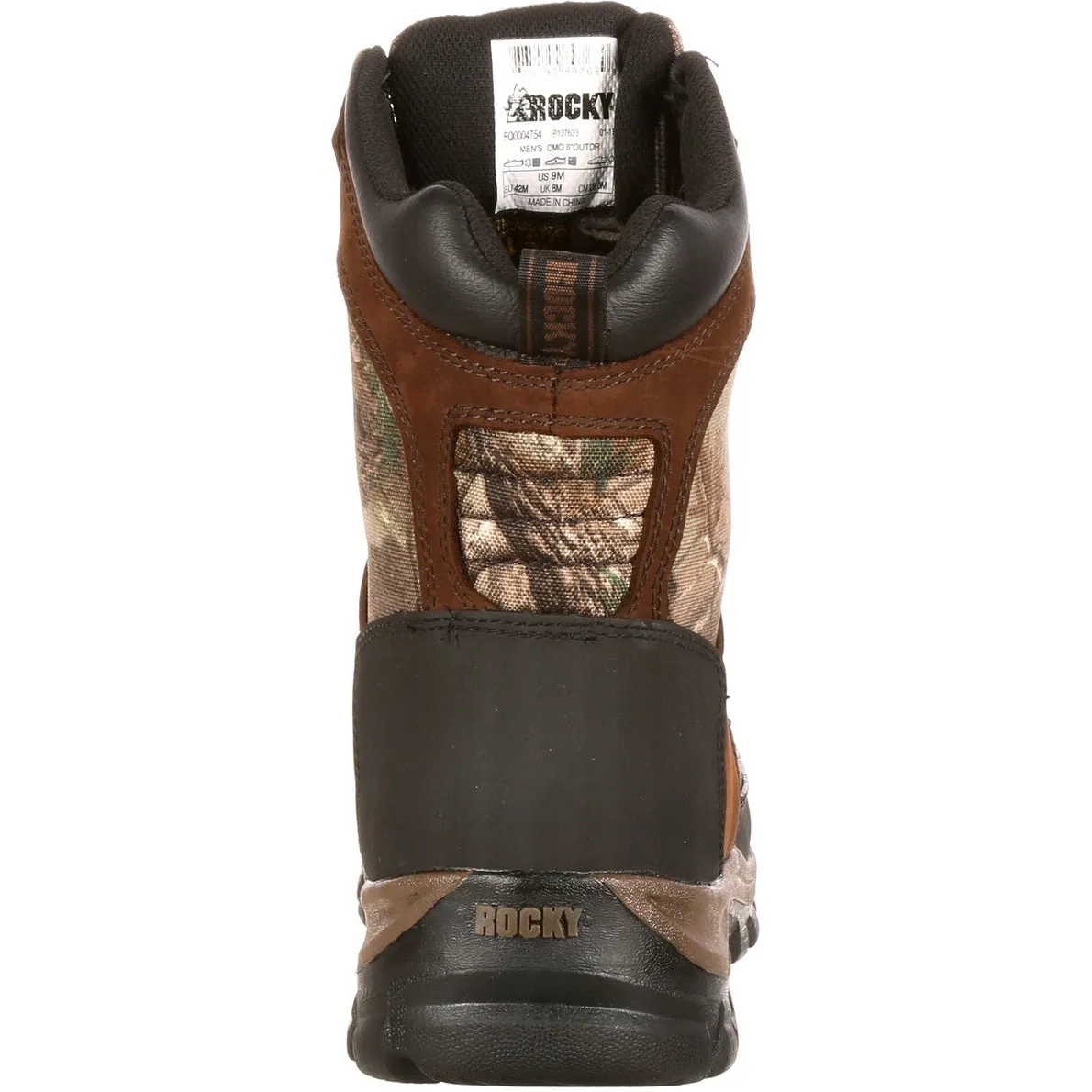 Rocky Men's Core 8" WP 400G Ins Outdoor Hunt Boot - Brown - FQ0004754