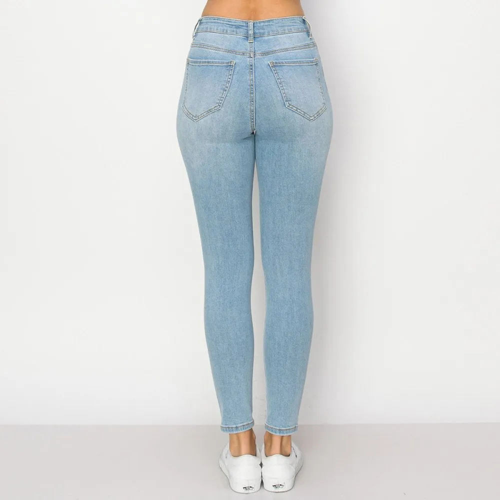 SKINNY JEANS STRETCH DISEO DE DESTRUCCIN 90315