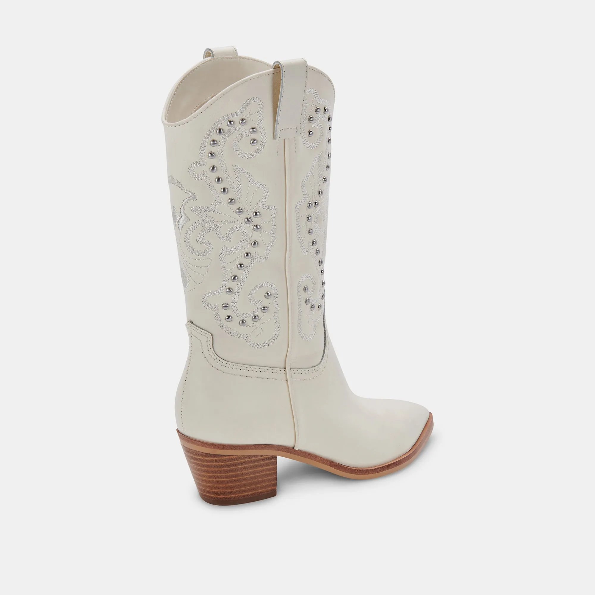 SULA BOOTS OFF WHITE LEATHER - re:vita