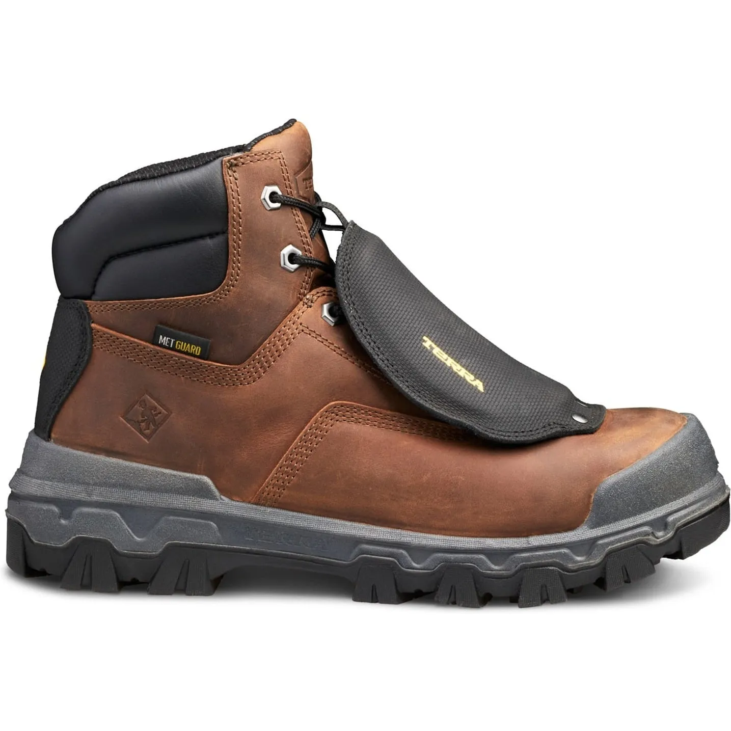 Terra Men's Sentry 2020 6 Comp Toe WP Safety Work Boot -Brown- 4NRXBN