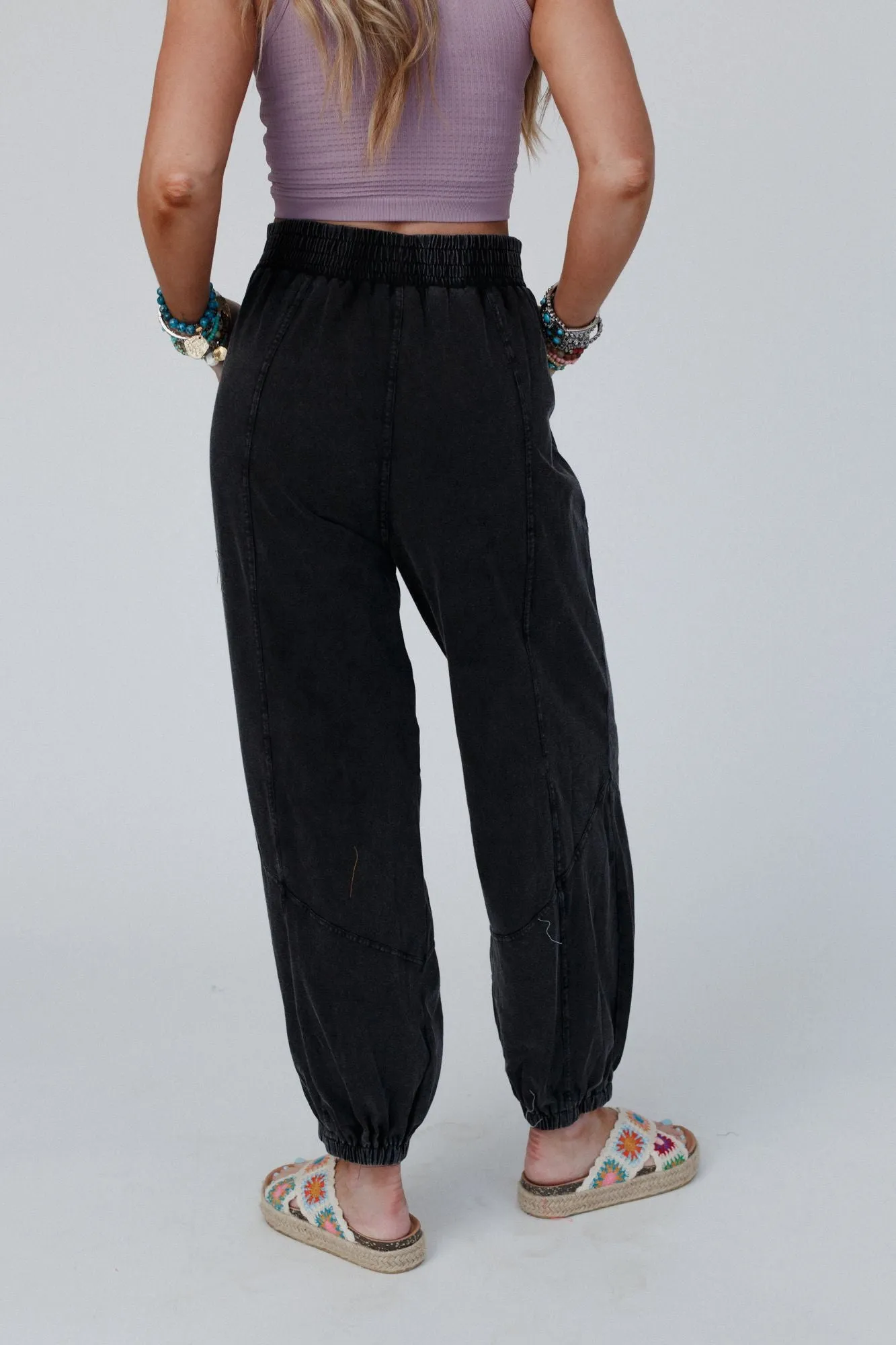 Tranquil Tide Jogger Pants - Black