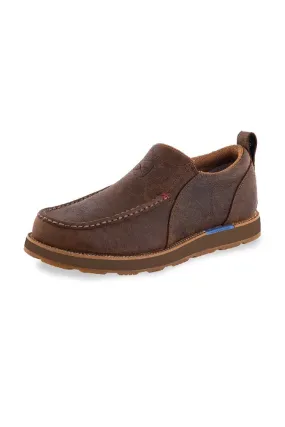 Twisted X Wedge Men's Cellstretch Slipon- Brunette