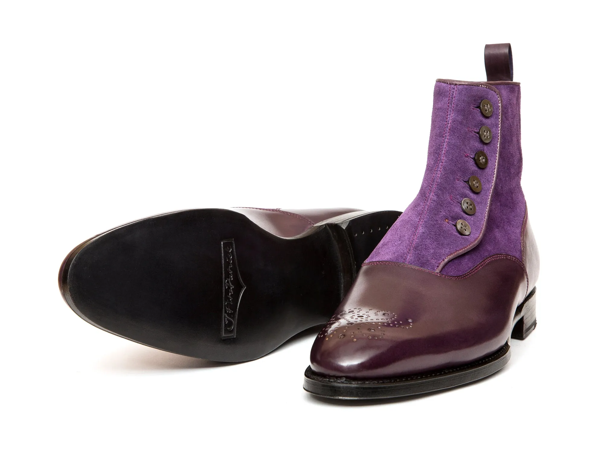 Westlake - MTO - Dark Purple Calf / Purple Suede - NGT Last - Single Leather Sole