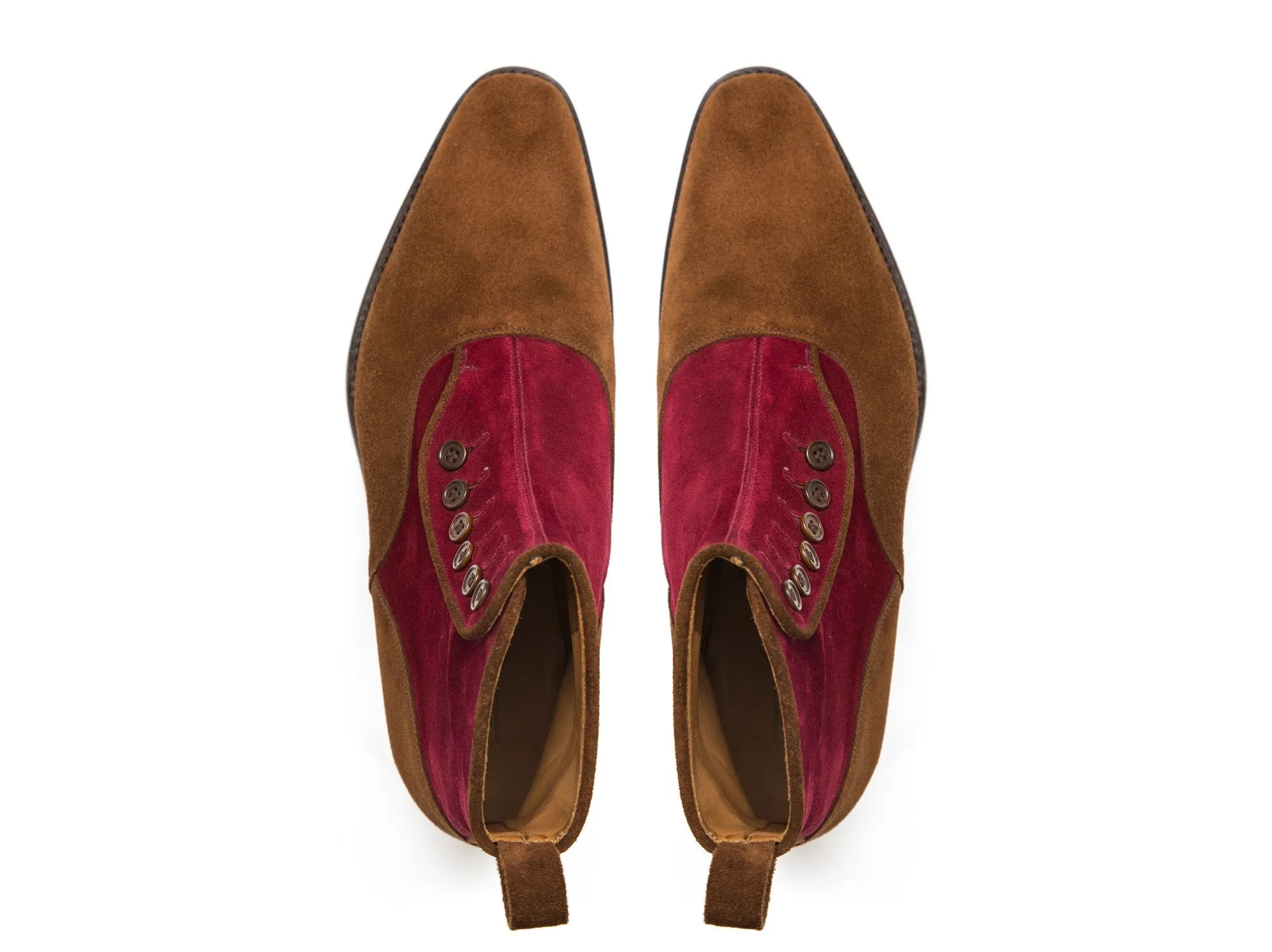 Westlake - MTO - Snuff Suede / Burgundy Suede - LPB Last - Single Leather Sole